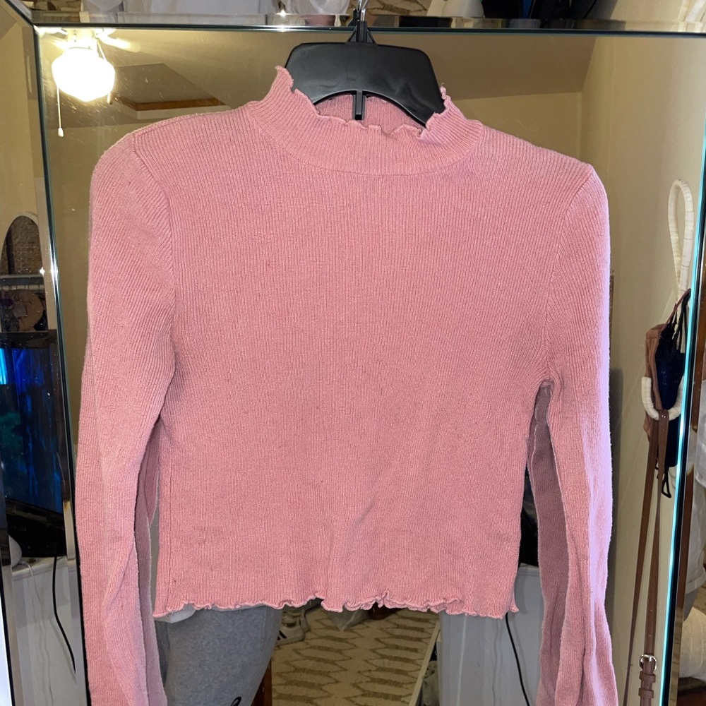 Pink turtle neck long sleeve forever21